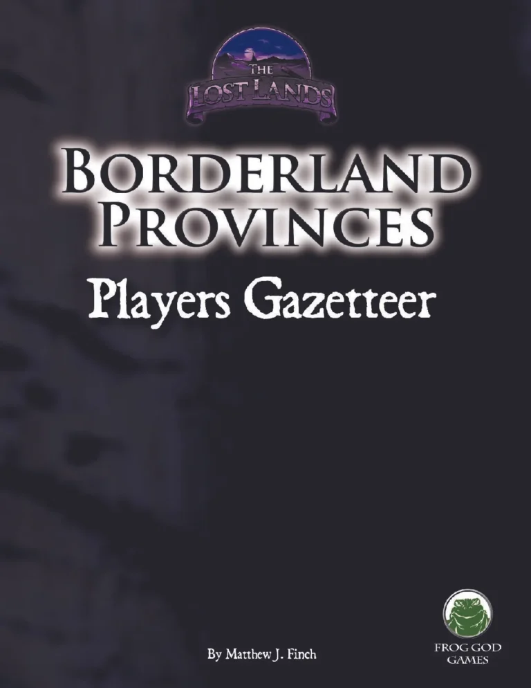 Frog God Games - Borderland Provinces Players Gazeteer