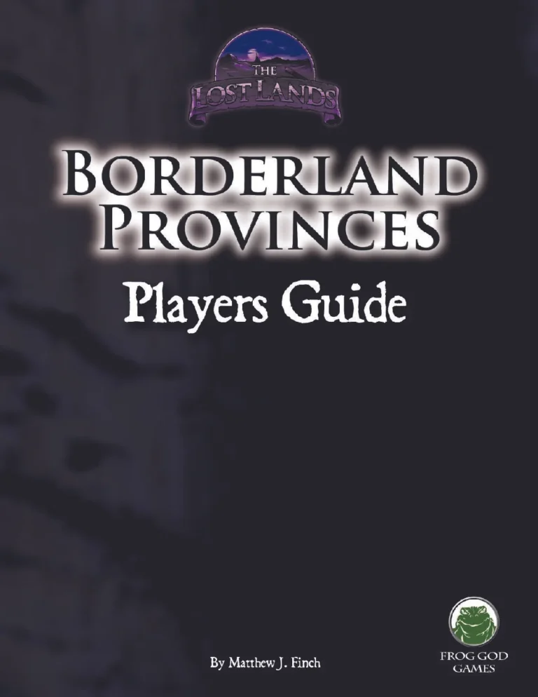 Frog God Games - Borderland Provinces Players Guide