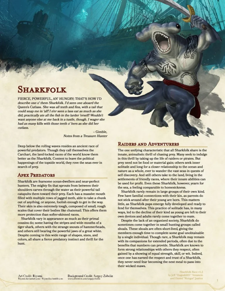 Geeks New England - Sharkfolk