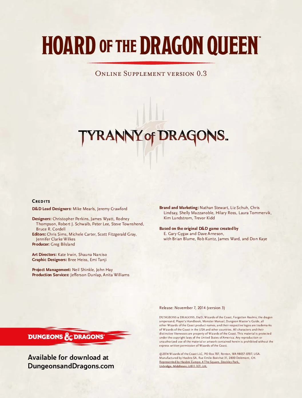 Hoard of the Dragon Queen - Supplement v0