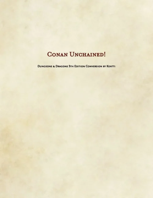 Kentti - Conan Unchained! 5e Conversion