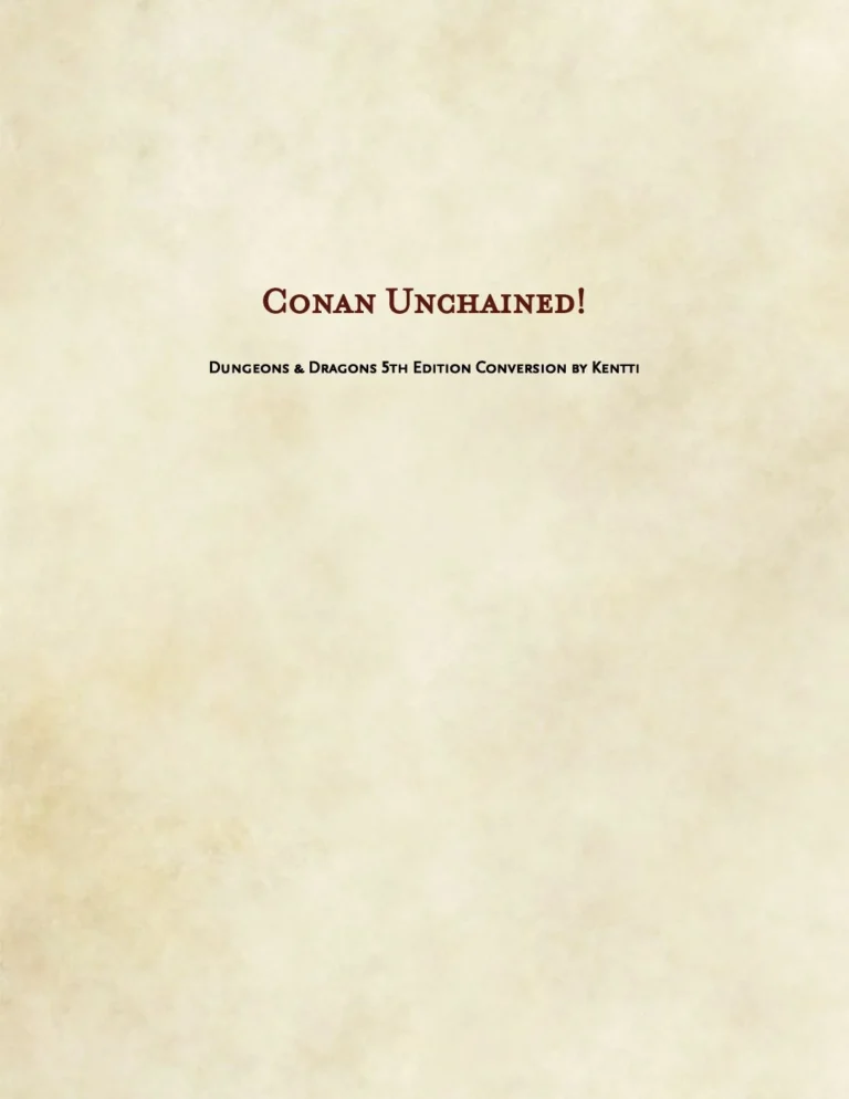 Kentti - Conan Unchained! 5e Conversion