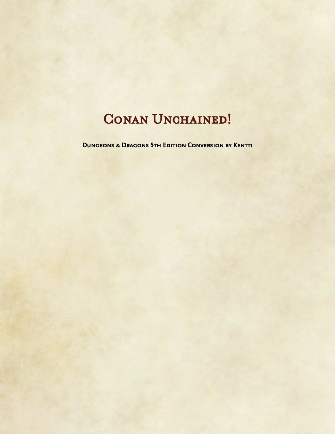 Kentti - Conan Unchained! 5e Conversion