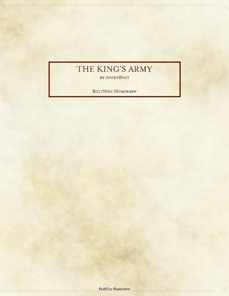King's Army Pack