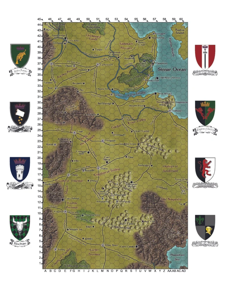 Lost Lands - Borderlands Poster Map