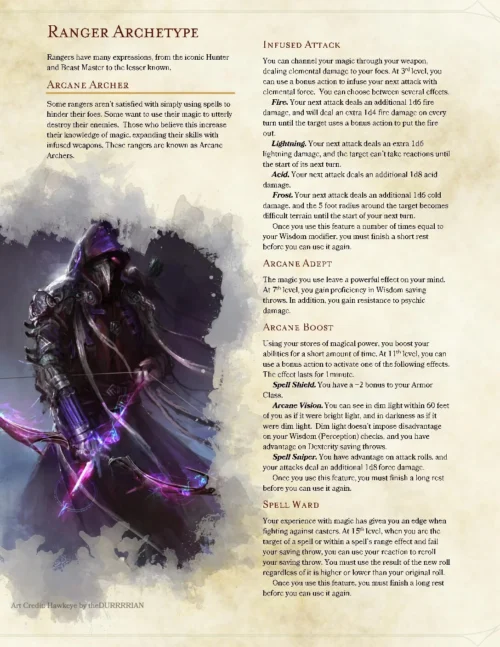 Ranger Archetype - Arcane Archer v2