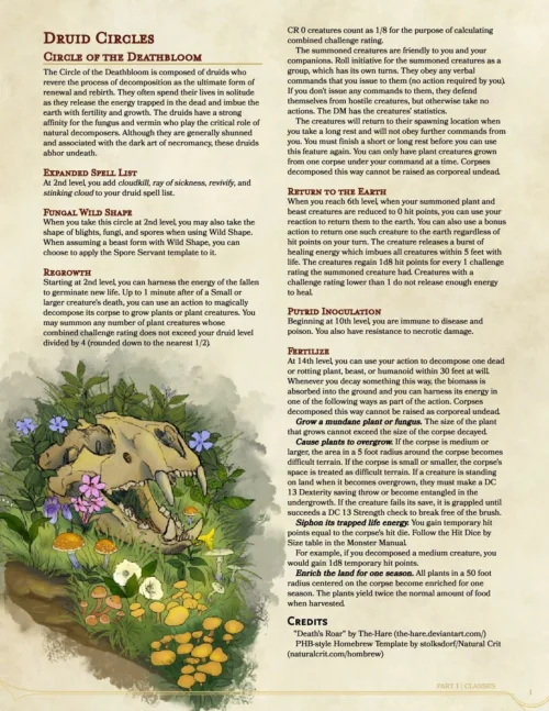 Stray Chow Chow - Druid Circle - Circle of the Deathbloom