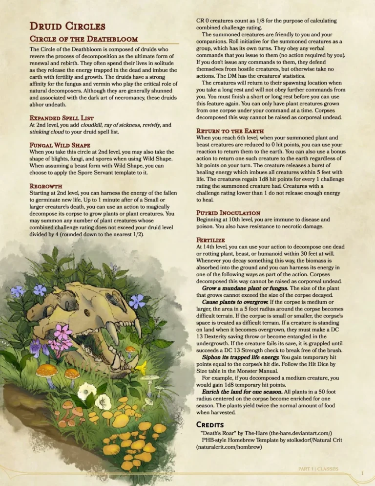 Stray Chow Chow - Druid Circle - Circle of the Deathbloom