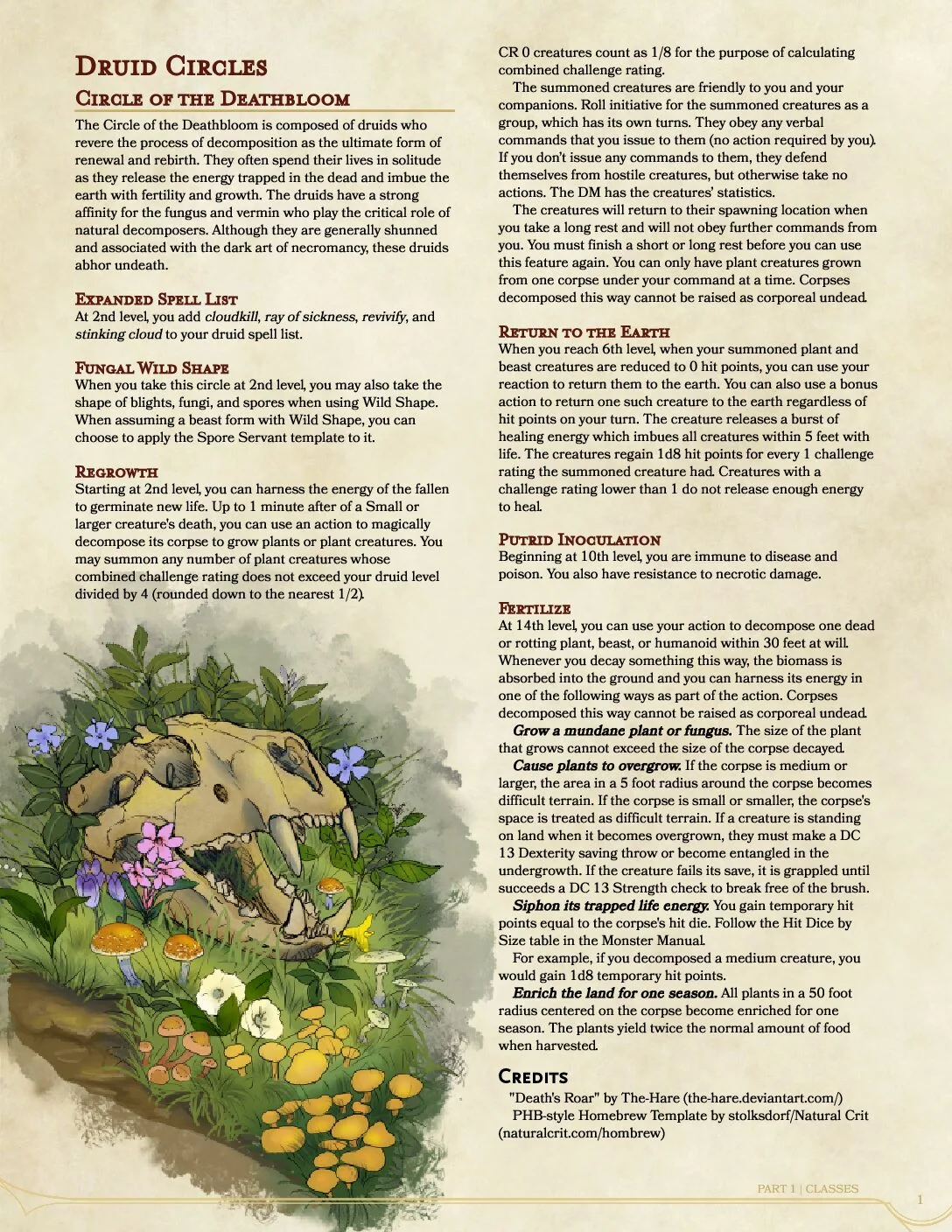 Stray Chow Chow - Druid Circle - Circle of the Deathbloom