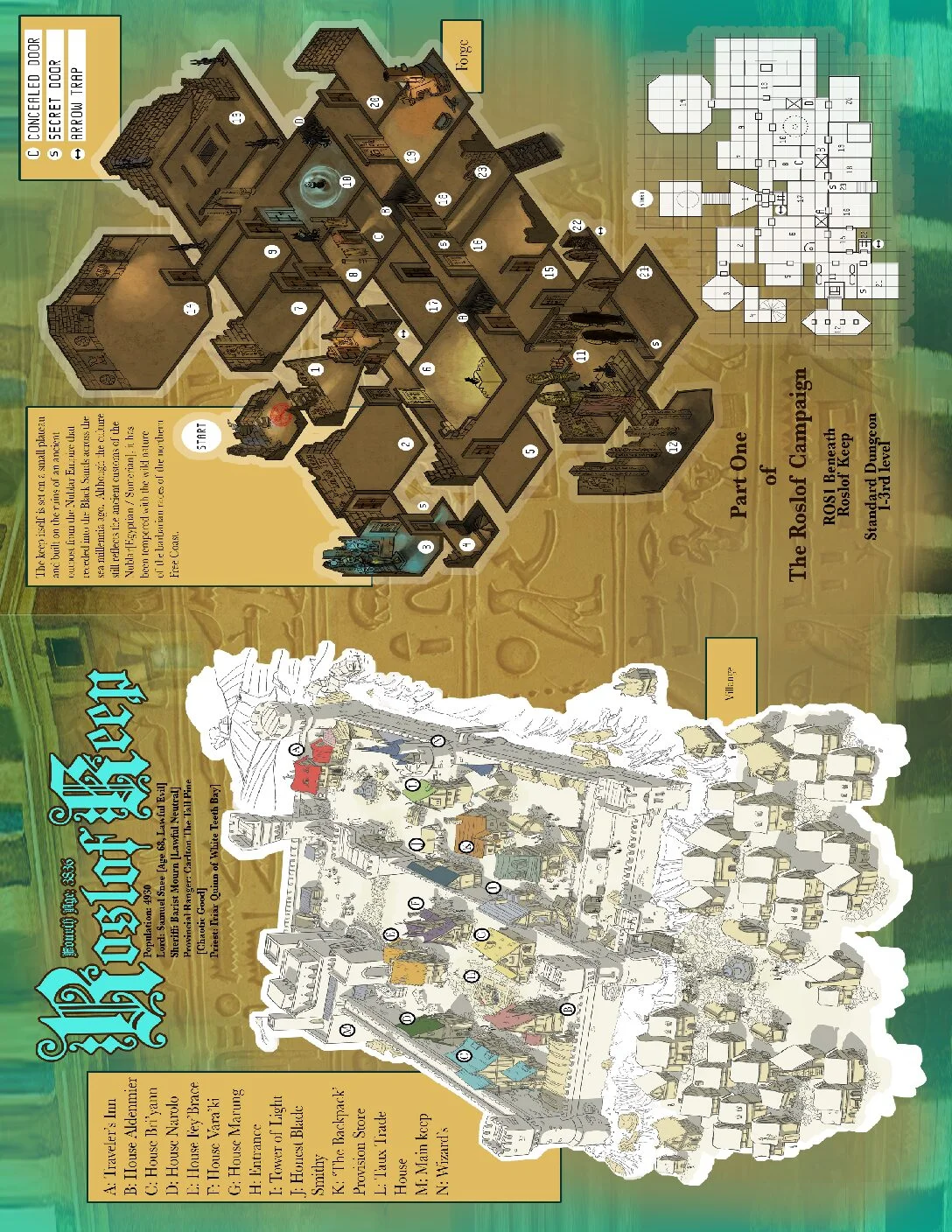 The Complete Roslof Keep - Map Booklet