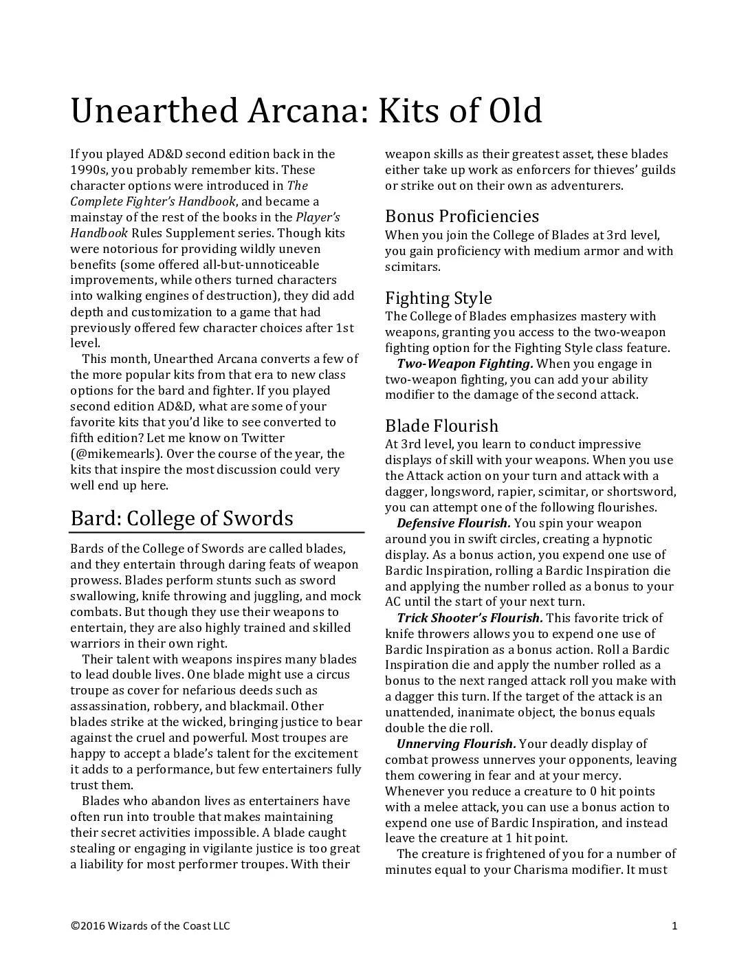 UA12 - Classics Revisited