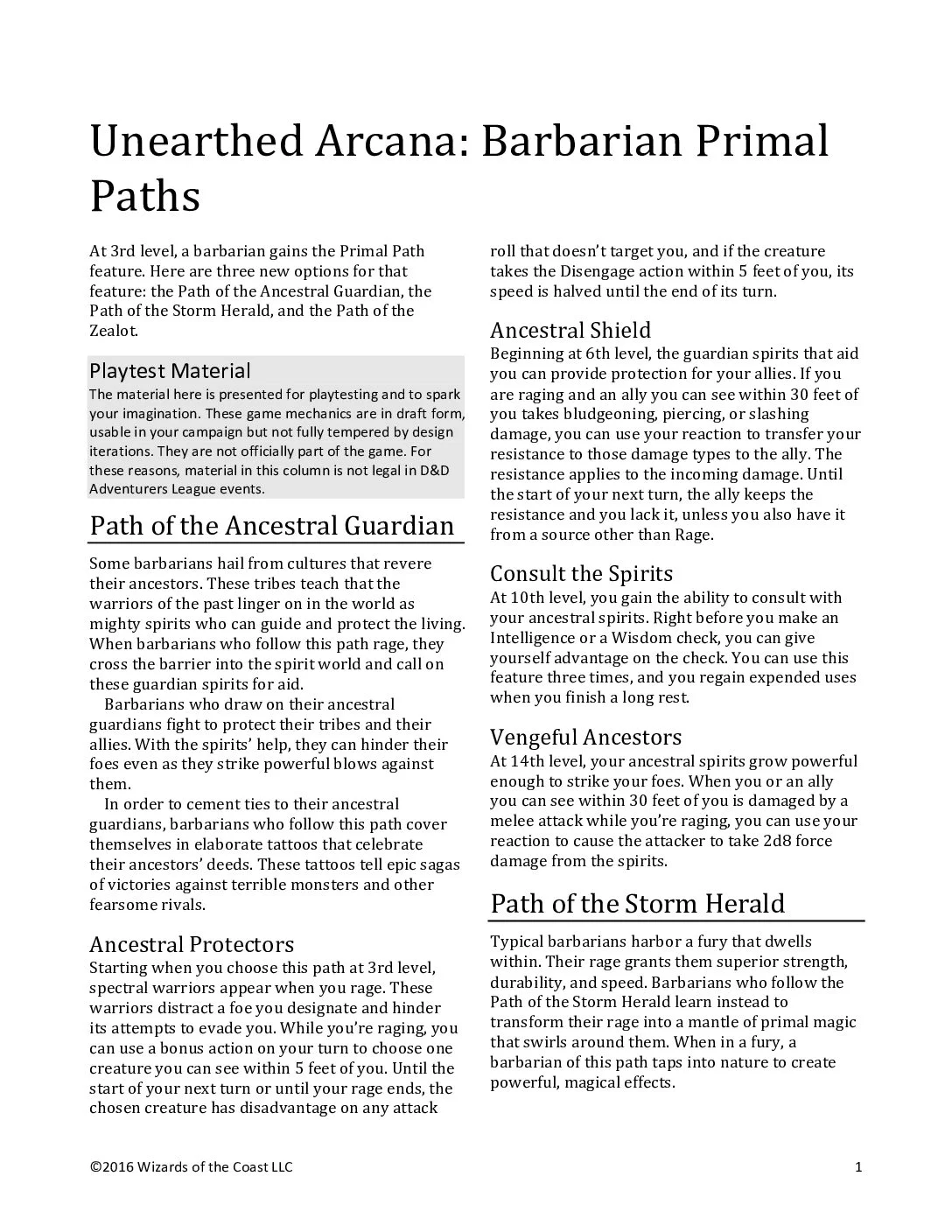 UA20 - Barbarian