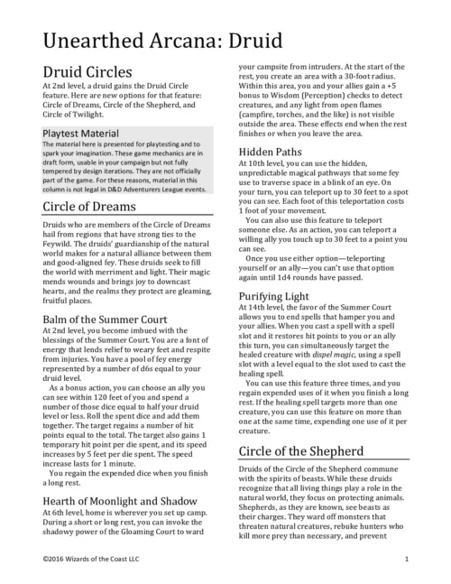 UA23 - Druid
