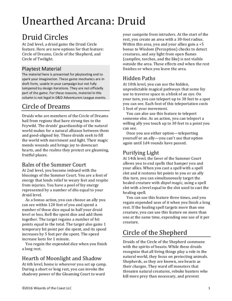 UA23 - Druid