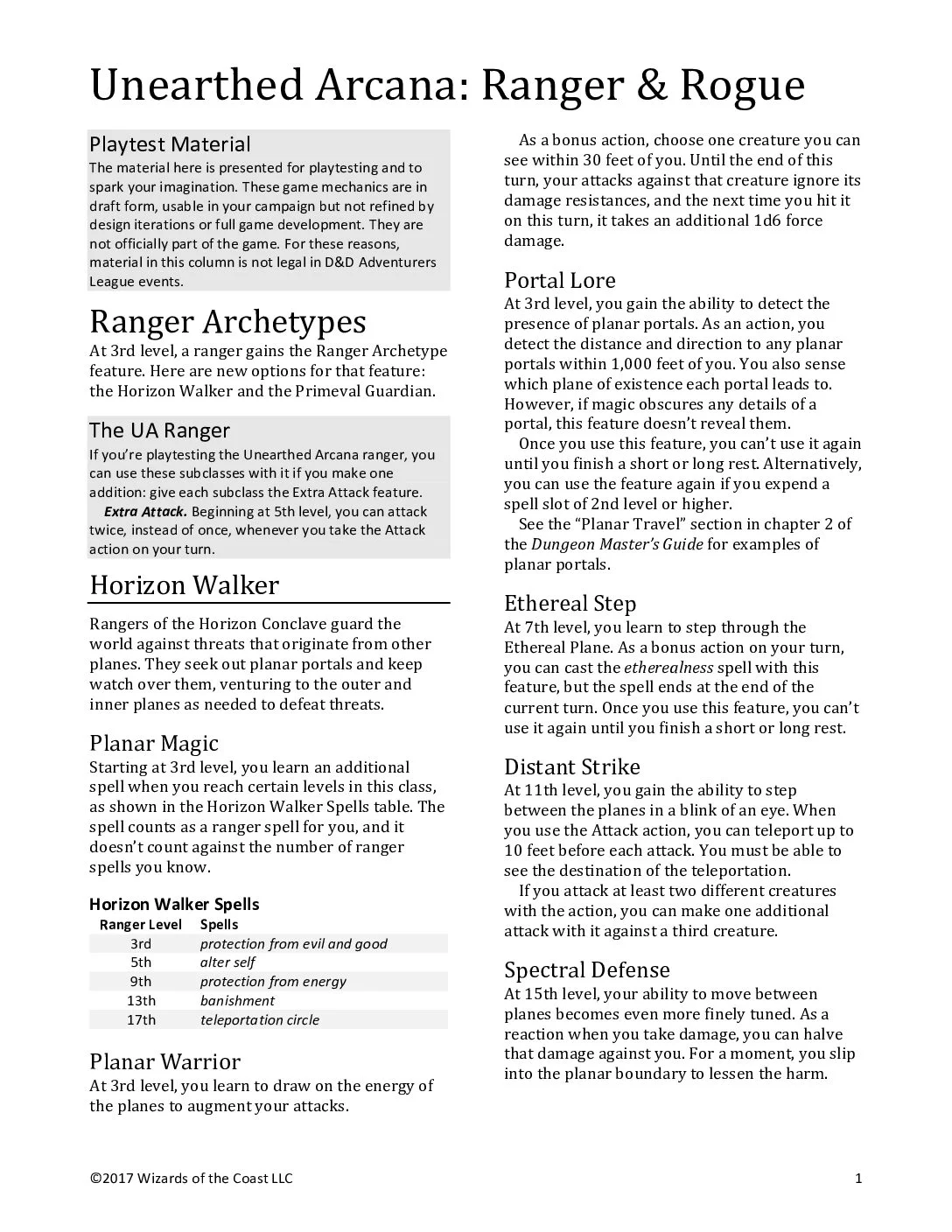 UA28 - Ranger Rogue