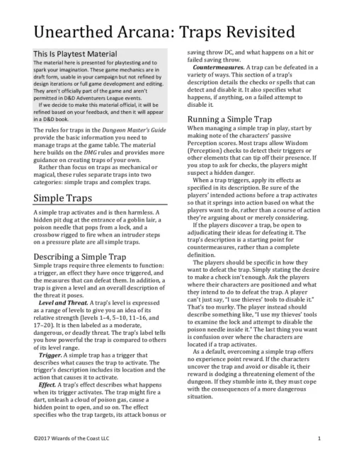 UA32 - Traps