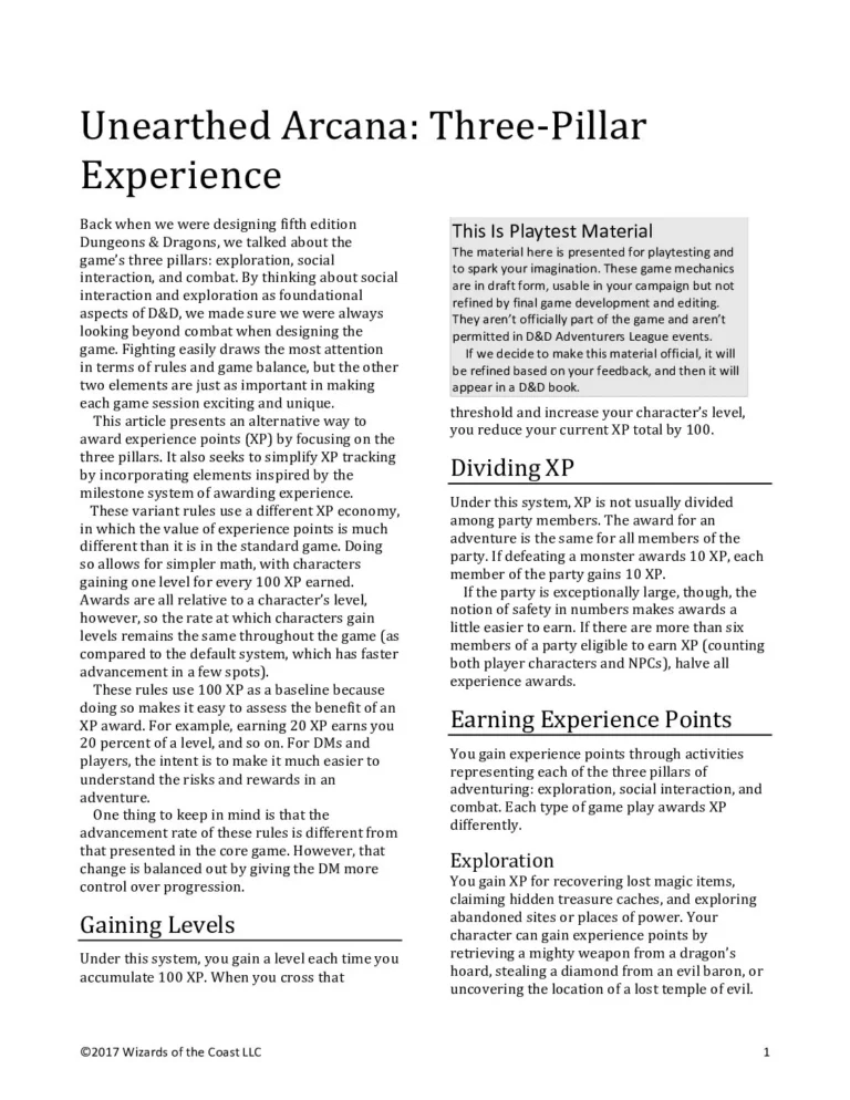UA43 - Three Pillar XP