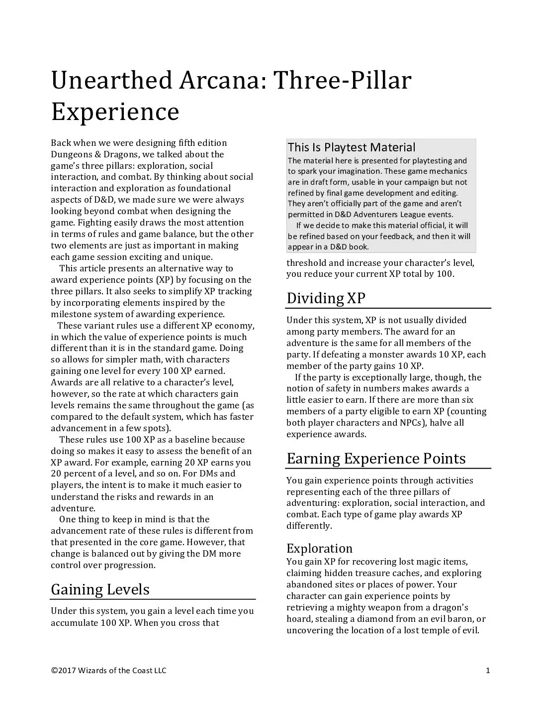 UA43 - Three Pillar XP